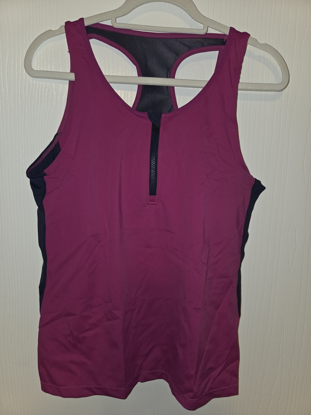 Ruby Ribbon Zip Front Sport Demi Tank